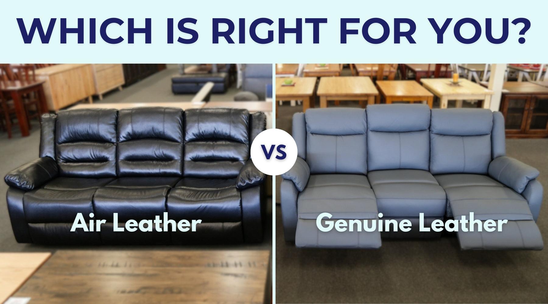 Deciphering Comfort: Air Leather vs Genuine Leather Sofas - Which is Right for You? - Direct Furniture Warehouse