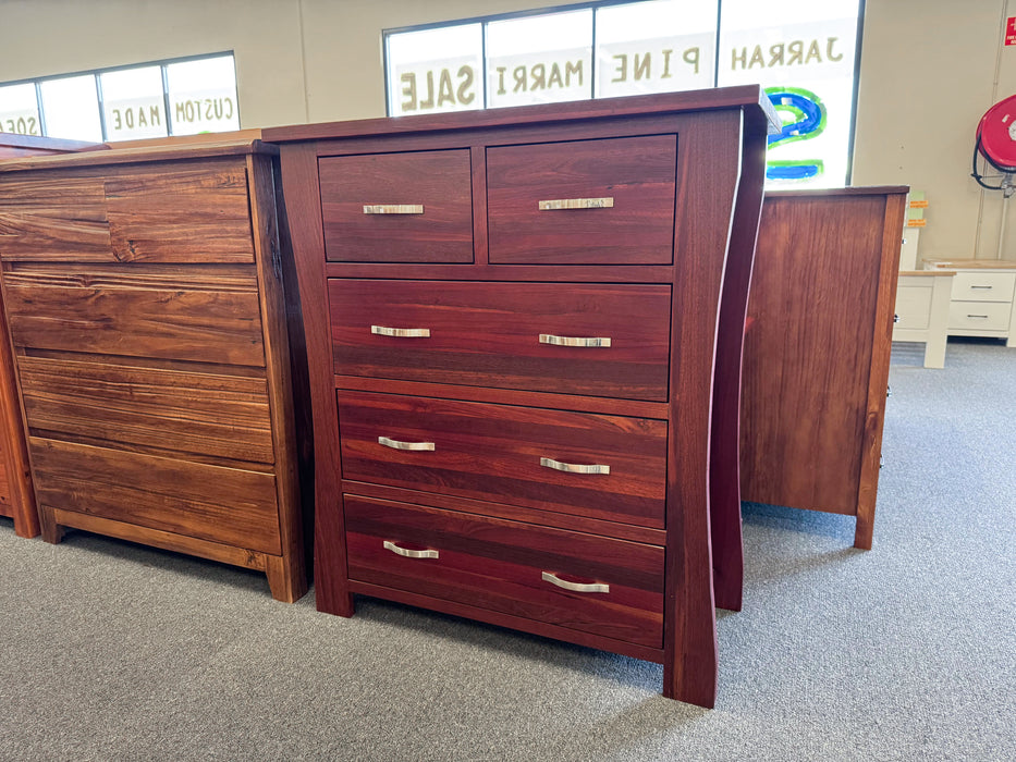 York Jarrah 5 Drw Chest
