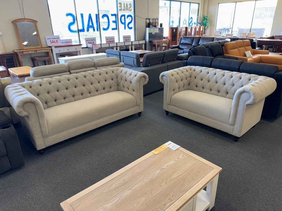 Royal Chesterfield Fabric Sofa