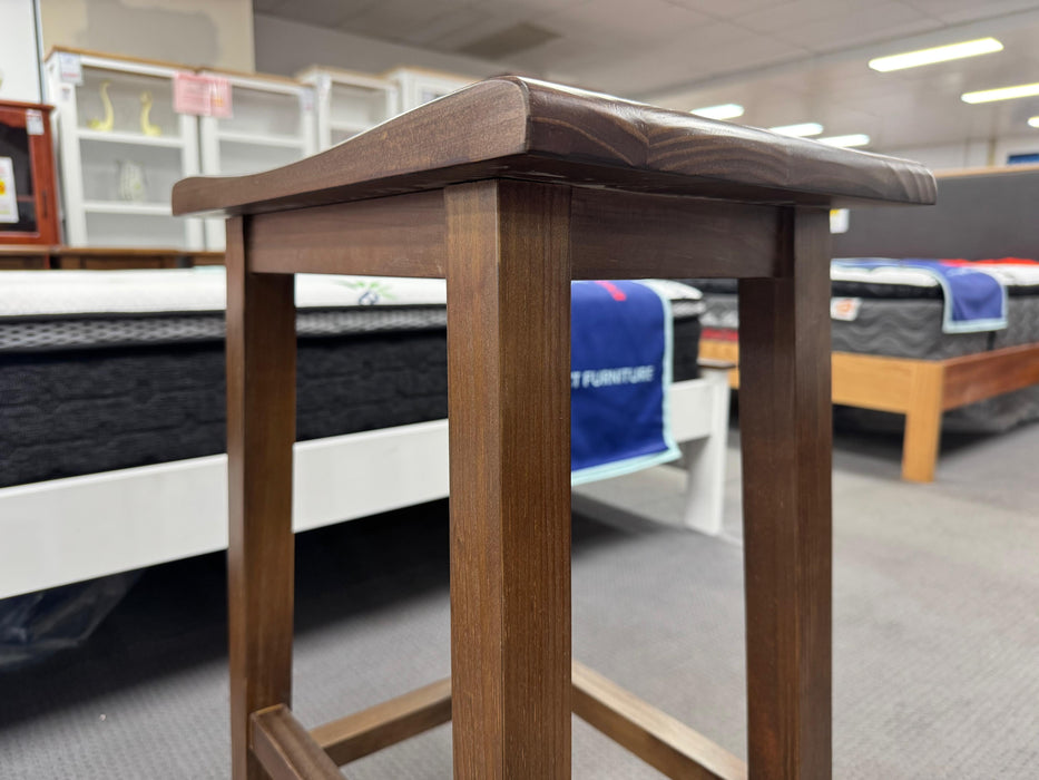 Kurt Bar Stool with Curved Timber Seat
