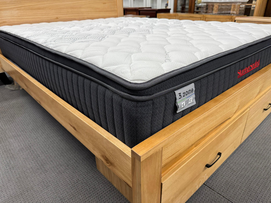 SlumberSpring Serenity 3 Zone Mattress with Foam Encasement (Medium Firm)