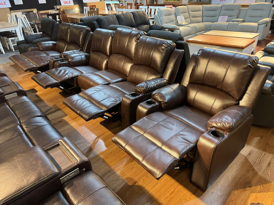 Brian 3RR+2RR+1R Manual Recliner Sofa - Direct Furniture Warehouse