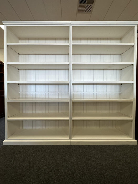 CM 2 Pcs Join Together White Bookcase (Clearance) - Direct Furniture Warehouse