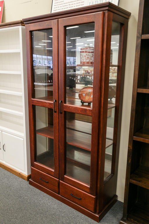 Jarrah Donnelly 2Dr/2Drw Display Cabinet - Direct Furniture Warehouse
