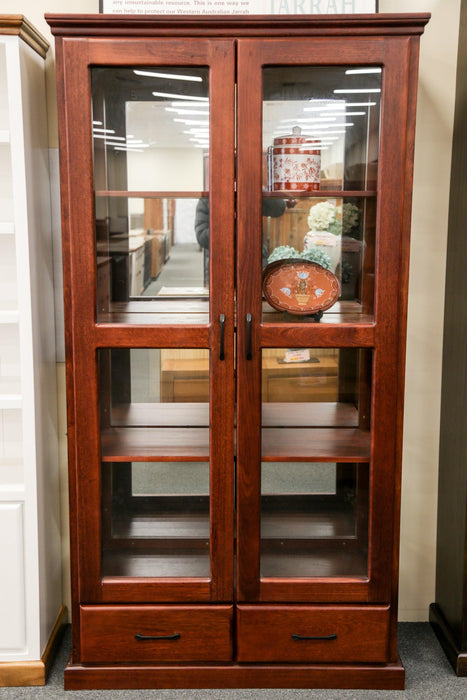 Jarrah Donnelly 2Dr/2Drw Display Cabinet - Direct Furniture Warehouse
