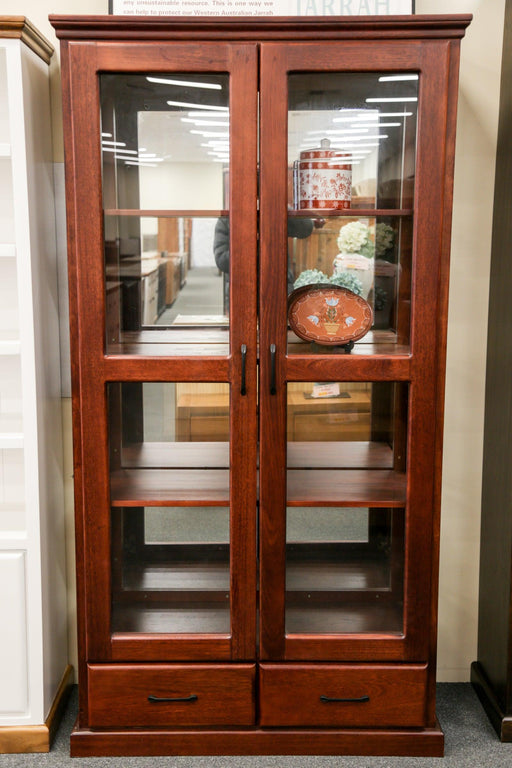 Jarrah Donnelly 2Dr/2Drw Display Cabinet - Direct Furniture Warehouse