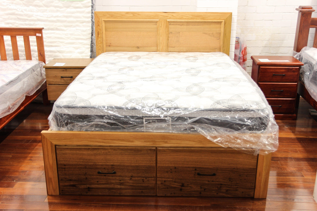 Lynwood Chestnut Queen Bed with Underbed Storage-Direct Furniture Warehouse