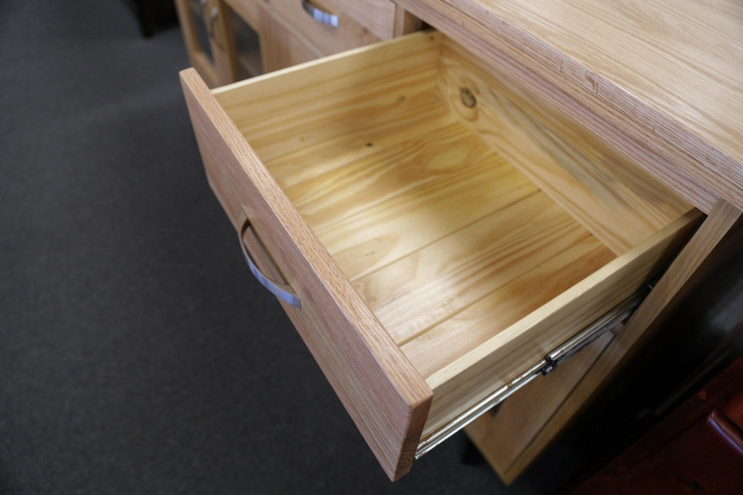 Oak Dampier 4Dr/Drw Buffet - Direct Furniture Warehouse