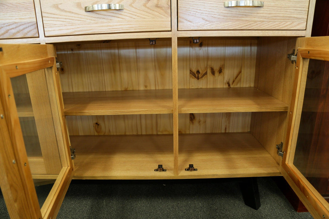 Oak Dampier 4Dr/Drw Buffet - Direct Furniture Warehouse