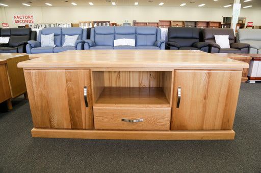 Oak Donnelly 1.6M 2Dr/1Drw TV Unit - Direct Furniture Warehouse