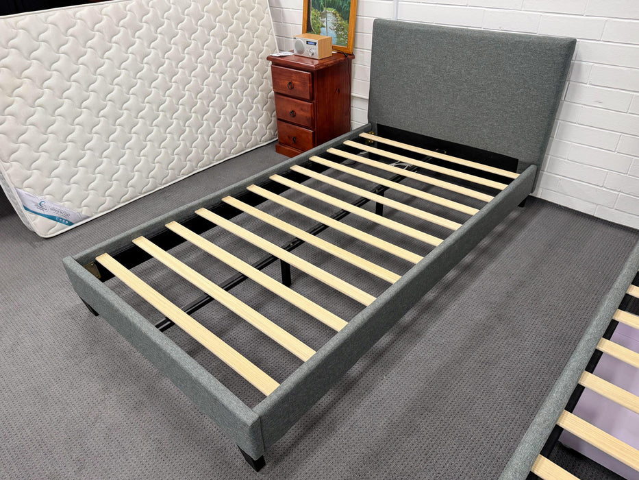 Olivia Fabric King Single Bed - Direct Furniture Warehouse