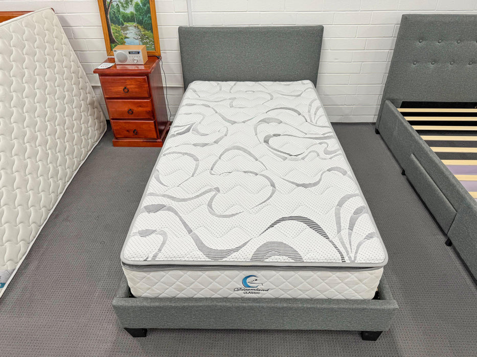 Olivia Fabric King Single Bed - Direct Furniture Warehouse