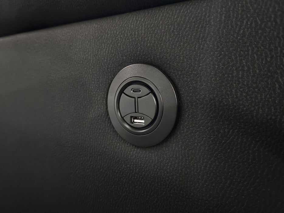 Prado 3ERER+1ER+1ER Electric Recliner Sofa (Rhino Suede) - Direct Furniture Warehouse