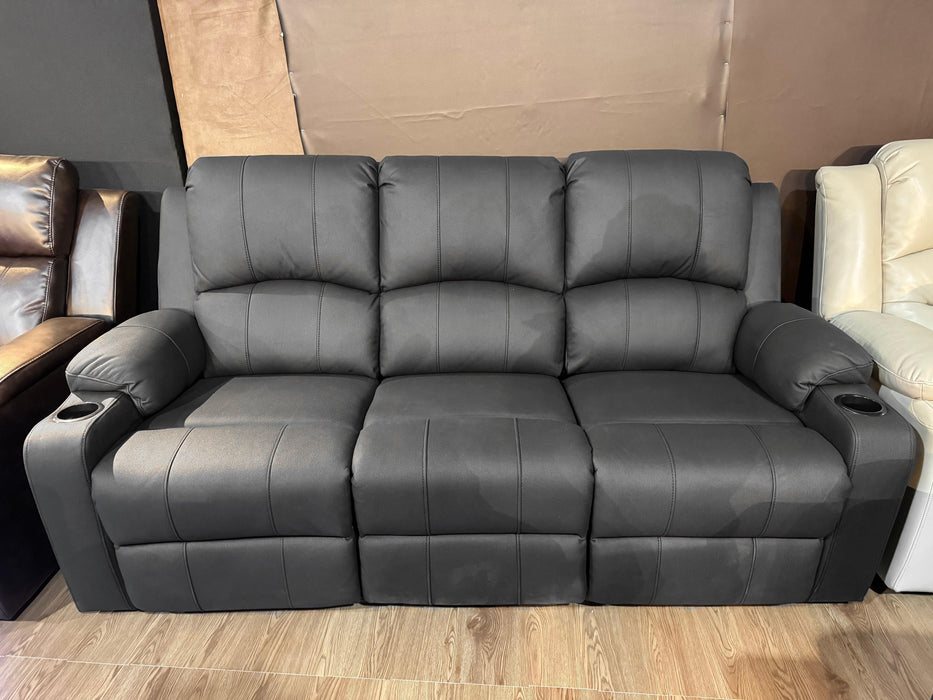 Prado 3ERER+1ER+1ER Electric Recliner Sofa (Rhino Suede) - Direct Furniture Warehouse