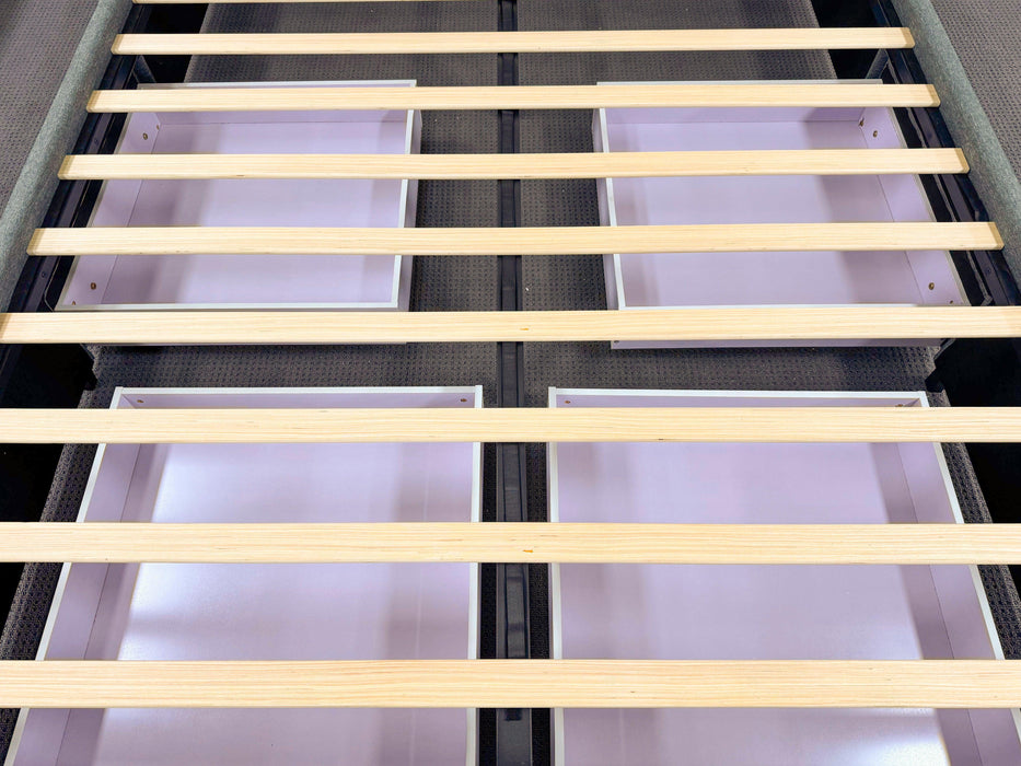 Rochelle Fabric Bed with Underbed Storage - Direct Furniture Warehouse