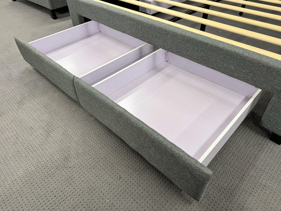 Rochelle Fabric Bed with Underbed Storage - Direct Furniture Warehouse