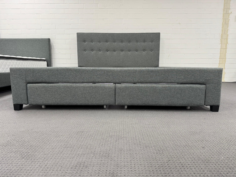 Rochelle Fabric Bed with Underbed Storage - Direct Furniture Warehouse