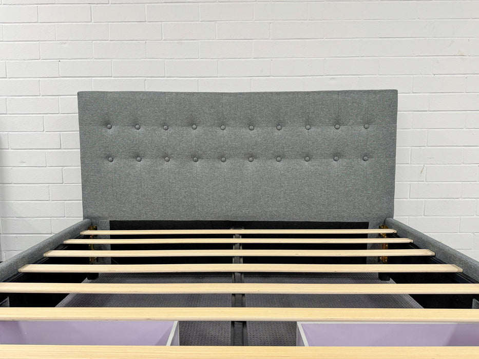 Rochelle Fabric Bed with Underbed Storage - Direct Furniture Warehouse