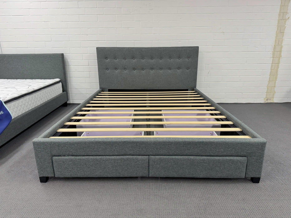 Rochelle Fabric Bed with Underbed Storage - Direct Furniture Warehouse