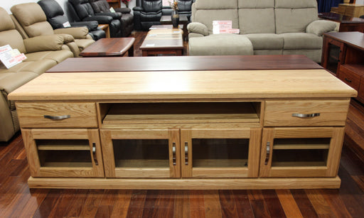 Santros Oak 4Dr/2Drw 2M TV Unit - Direct Furniture Warehouse