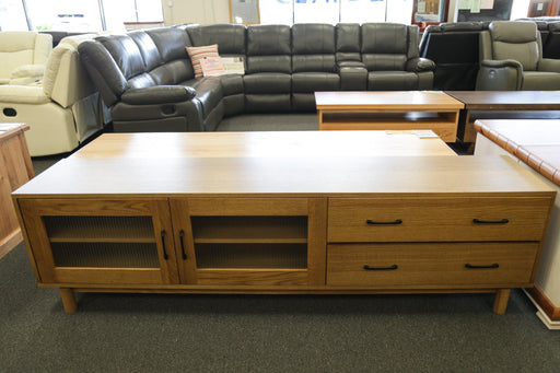 Special Oak 2Dr/2Drw TV Unit - Direct Furniture Warehouse