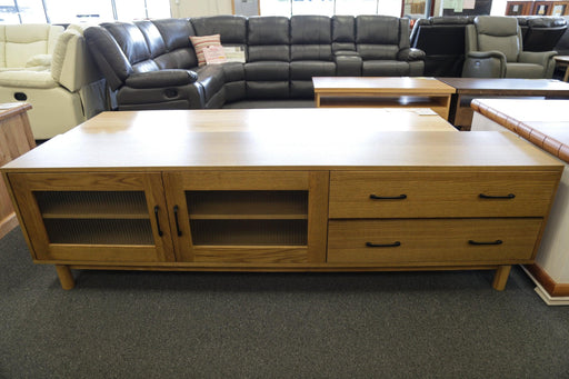 Special Oak 2Dr/2Drw TV Unit - Direct Furniture Warehouse
