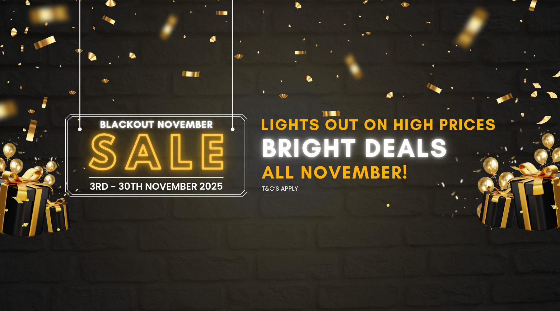 Blackout November Sale: Up to 50% OFF All Month Long!