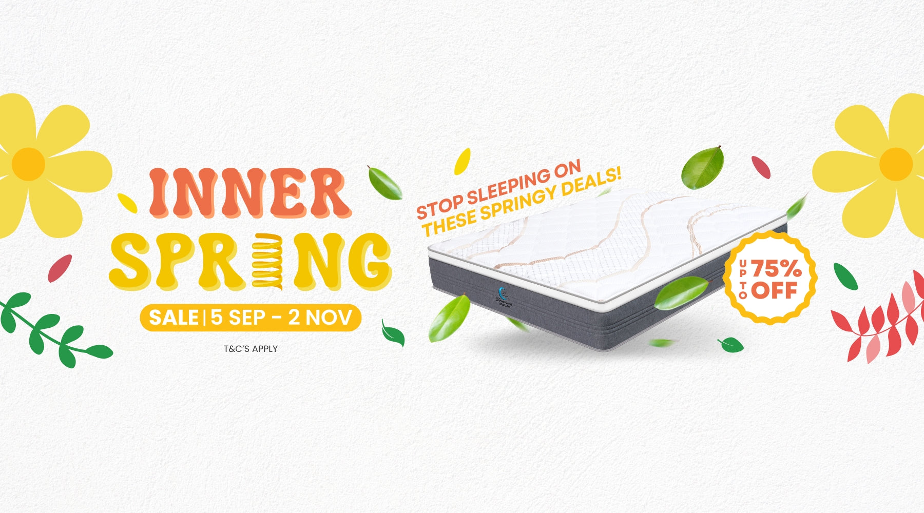 Up to 75% Off Storewide: Inner Spring Warehouse Clearance Sale