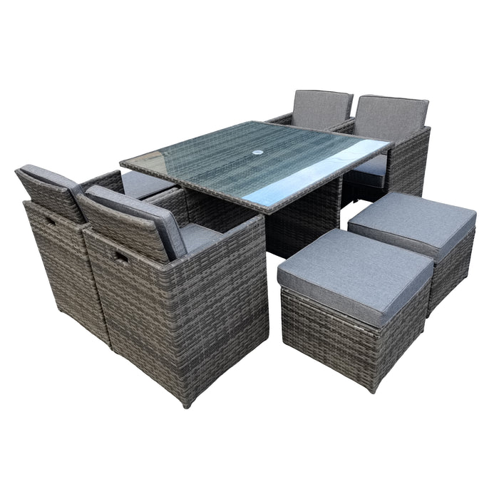 ⁠Rockingham 9 Pcs Dining Set