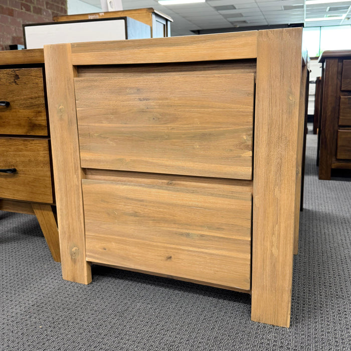 Malaga 2 Drw Bedside Table