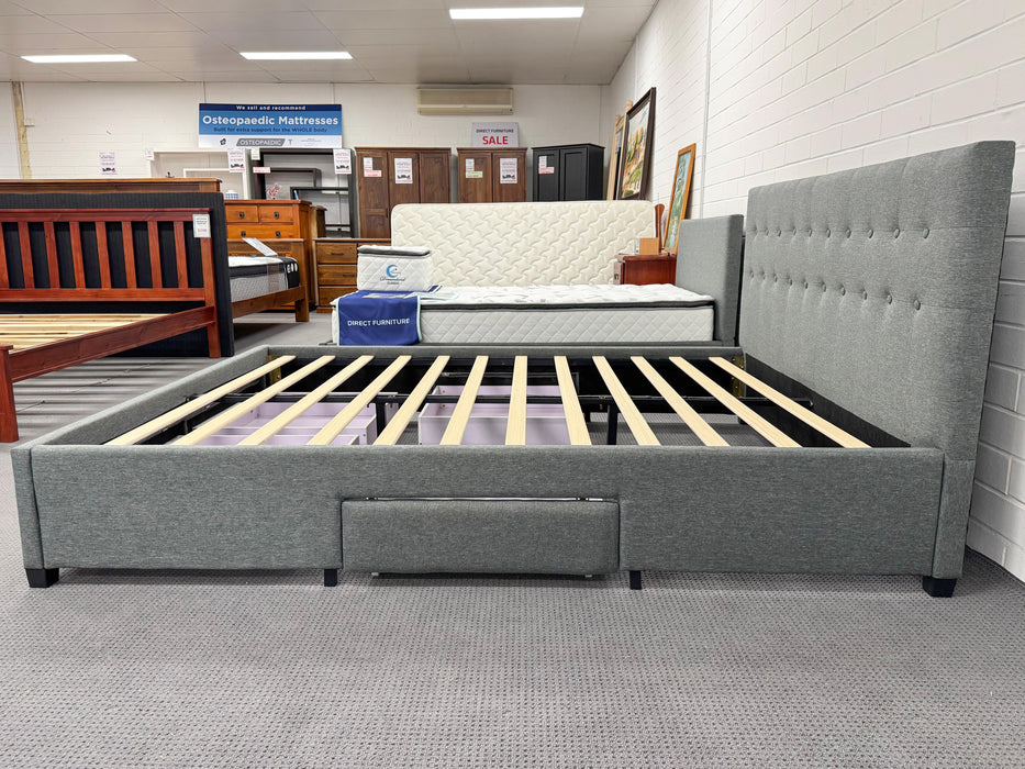 Rochelle Fabric Bed with Underbed Storage