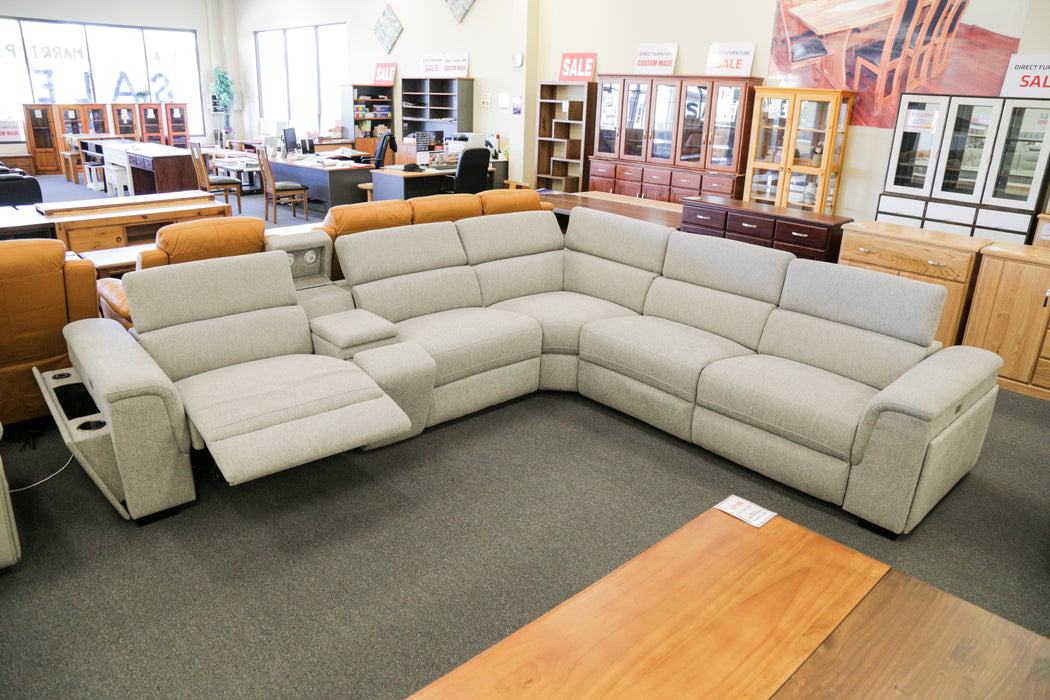 Byford Electric Fabric Corner Modular Sofa