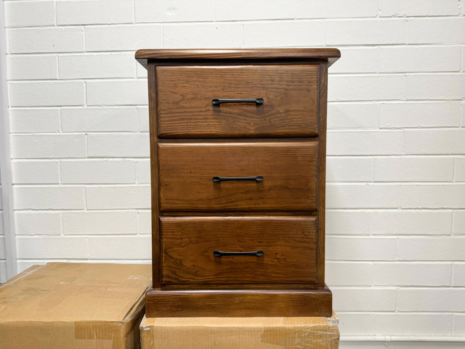 CM Donnelly 3 Drw Bedside Table