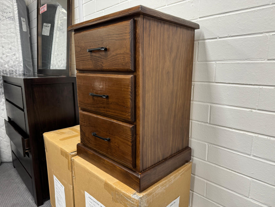 CM Donnelly 3 Drw Bedside Table