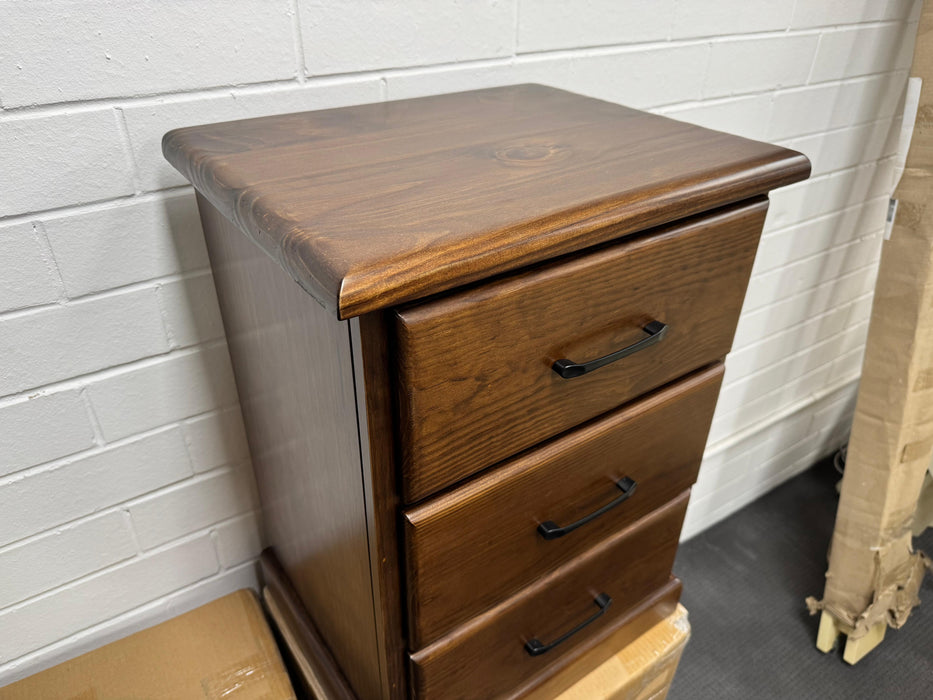 CM Donnelly 3 Drw Bedside Table