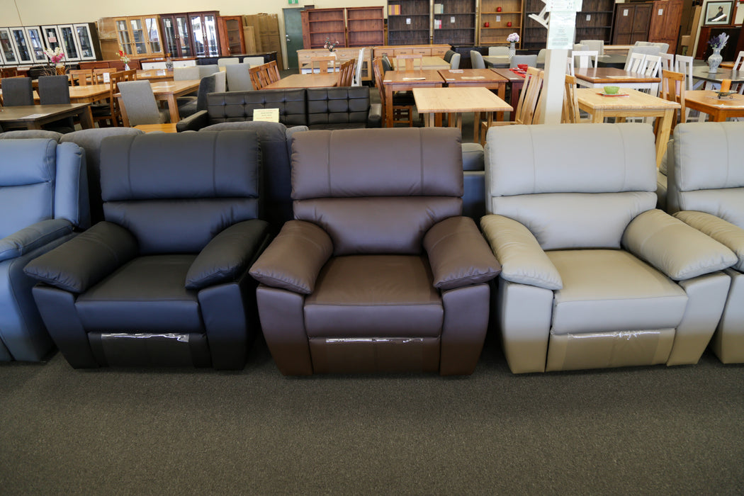 Charlotte Leather Manual Recliner Sofa