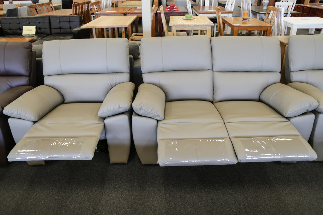 Charlotte Leather Manual Recliner Sofa