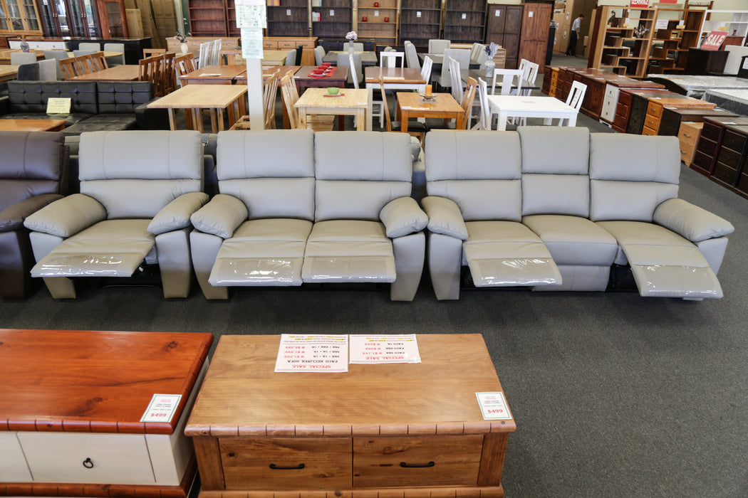 Charlotte Leather Manual Recliner Sofa