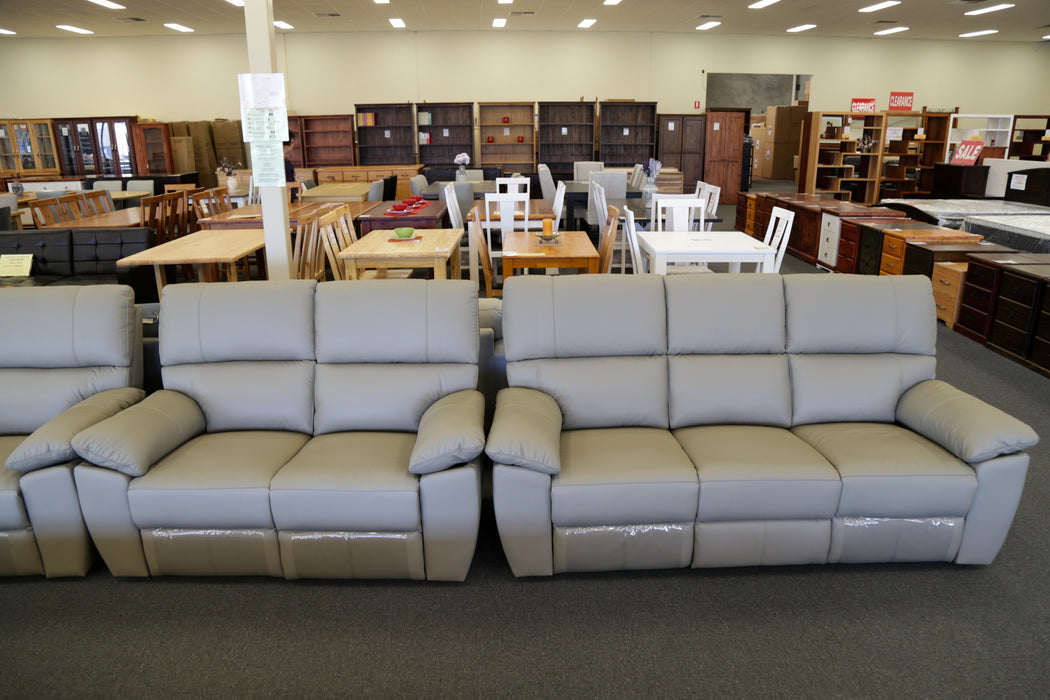 Charlotte Leather Manual Recliner Sofa