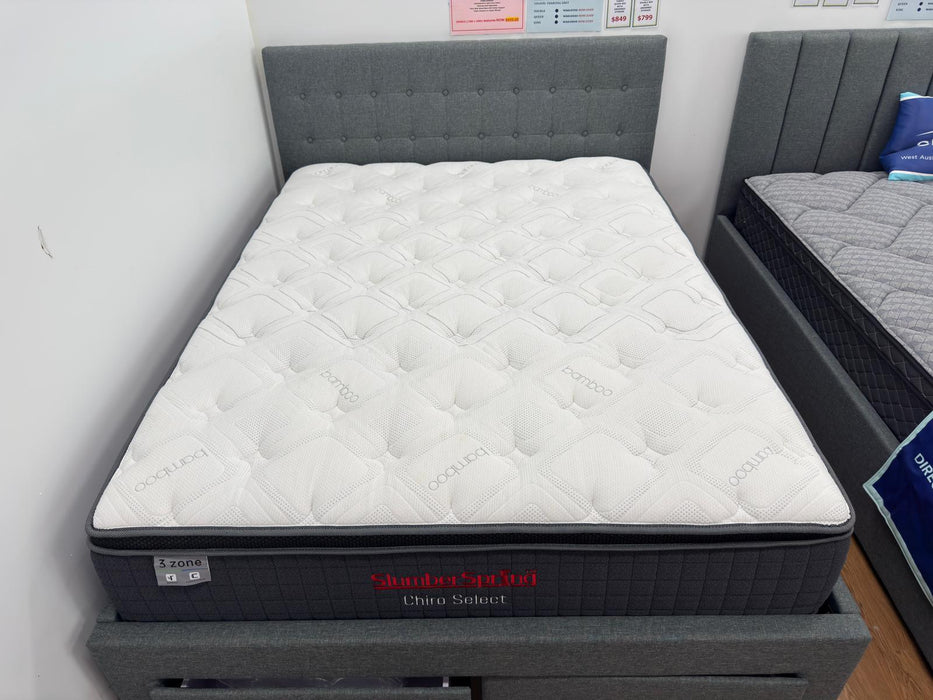 SlumberSpring Chiroselect 3 Zone Mattress with Foam Encasement (Medium Soft)