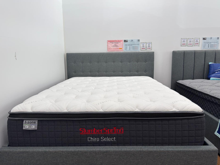 SlumberSpring Chiroselect 3 Zone Mattress with Foam Encasement (Medium Soft)