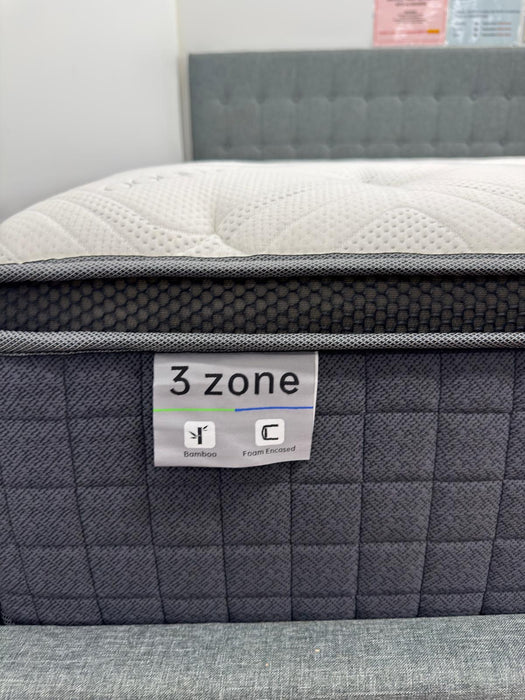 SlumberSpring Chiroselect 3 Zone Mattress with Foam Encasement (Medium Soft)