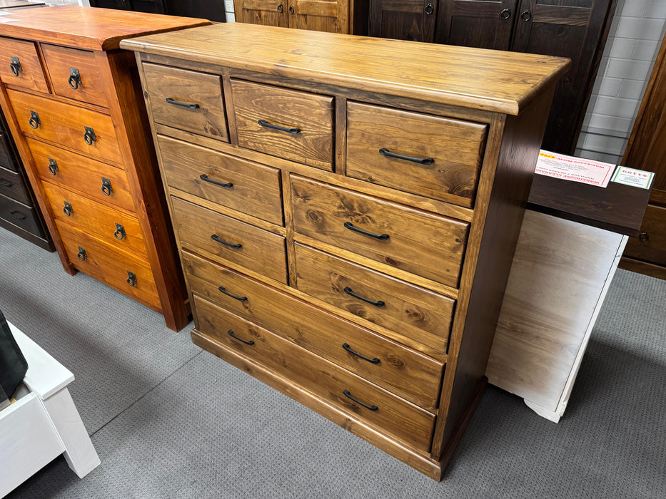 Cross 9 Drw Tall Chest