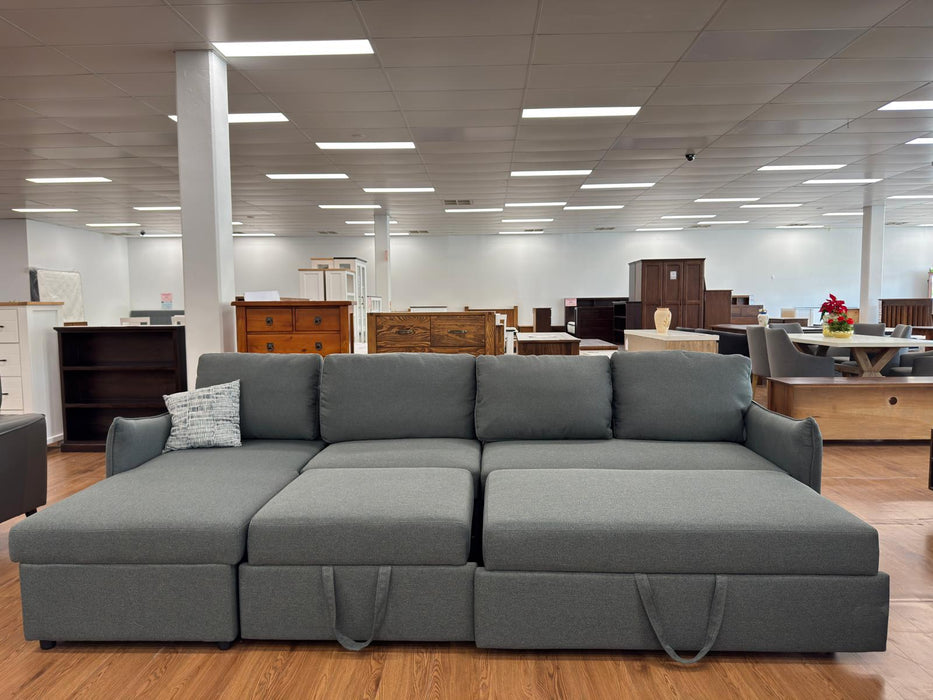 Darcy Fabric Sectional Sofa Bed