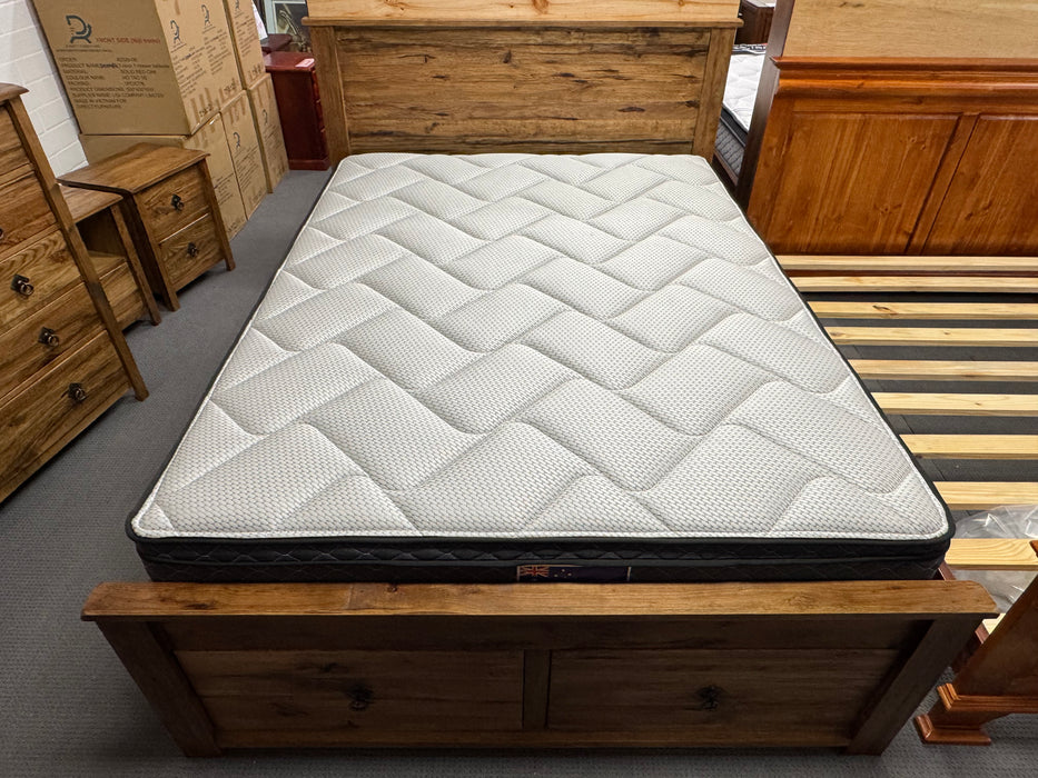 Denmark Queen Bed with 2 Drawers
