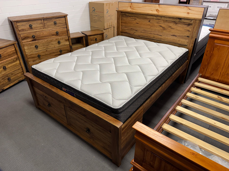 Denmark Queen Bed with 2 Drawers