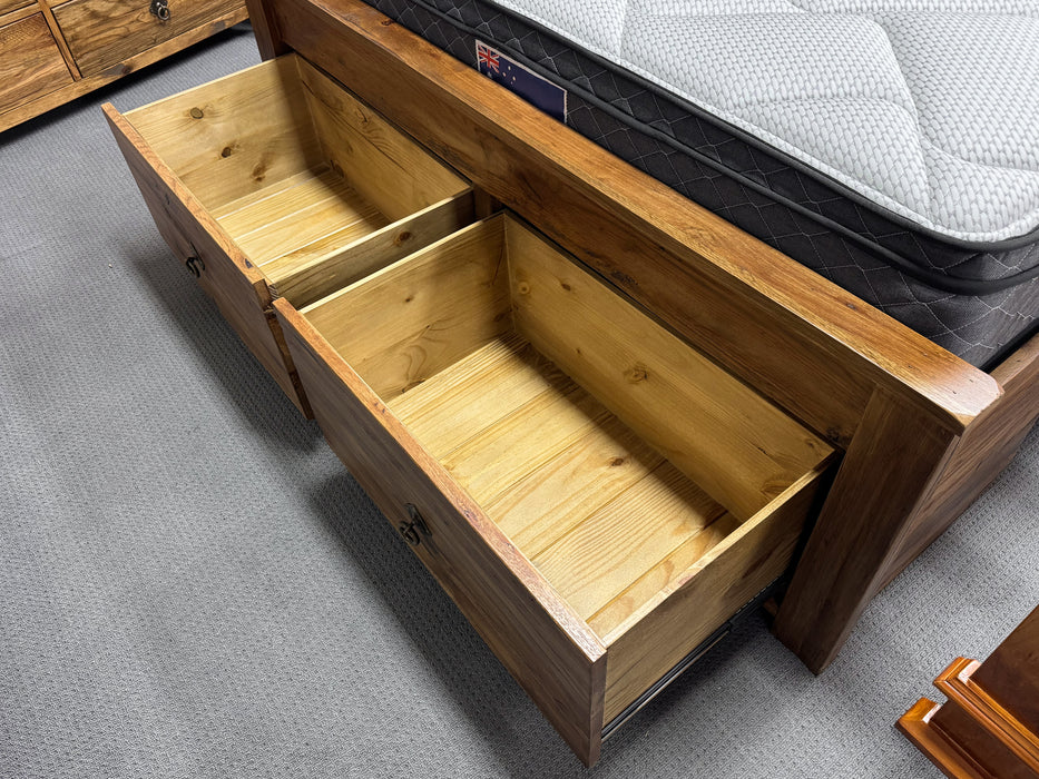 Denmark Queen Bed with 2 Drawers