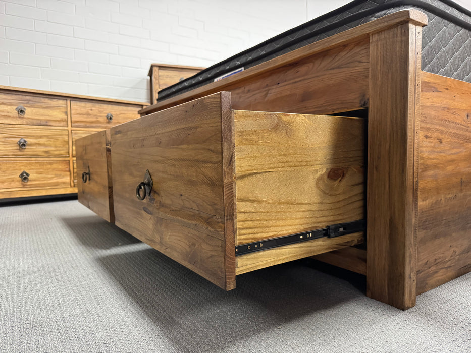 Denmark Queen Bed with 2 Drawers