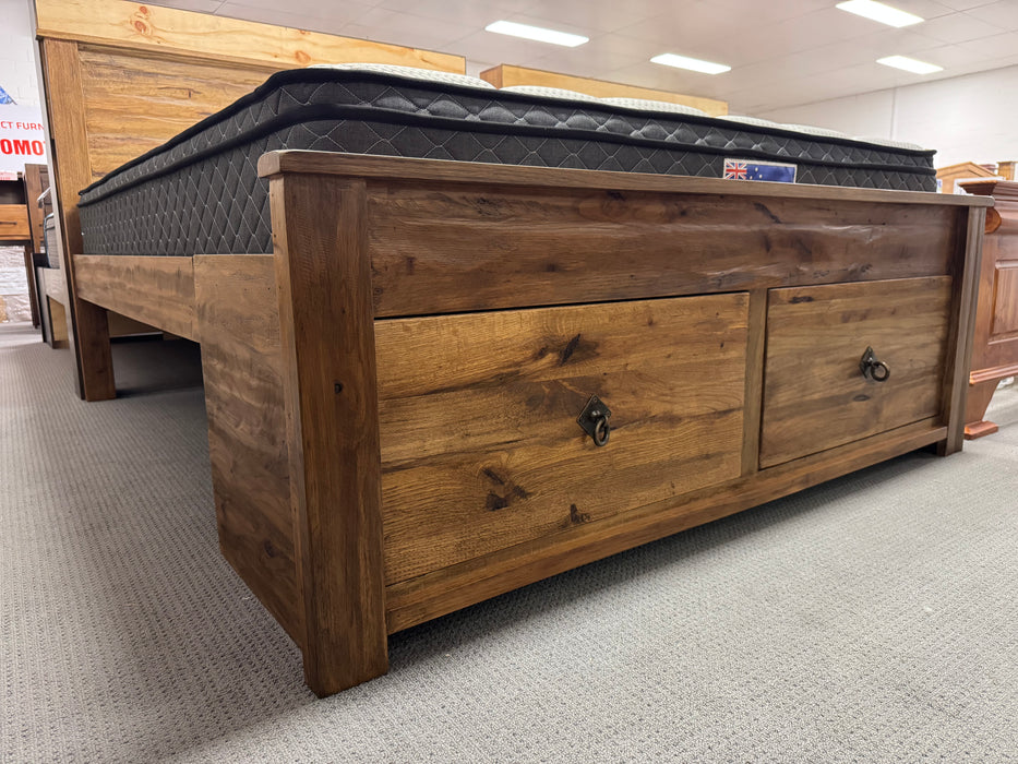 Denmark Queen Bed with 2 Drawers