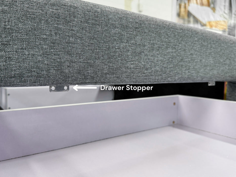 Rochelle Fabric Bed with Underbed Storage
